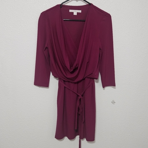 Boston Proper mini dress size 4 draped front style - Picture 1 of 14